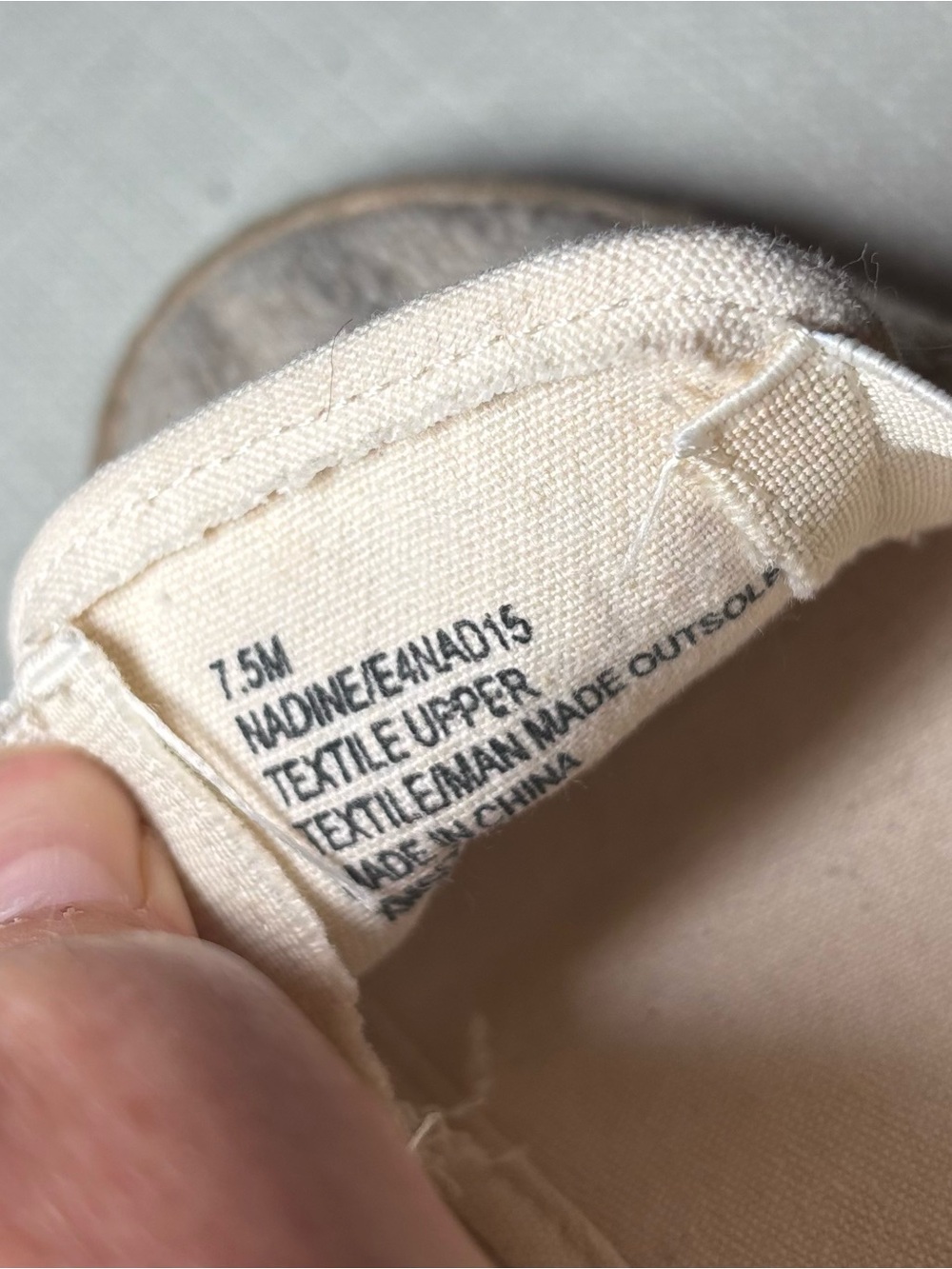 Esprit Cream Woven Espadrille Flats Coastal Boho Slip On Shoes Neutral Summer - Picture 8 of 8